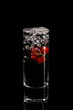 refreshing cocktail with berries