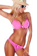 tanned blond in bikini