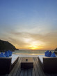 relax time at sunset beach