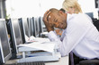 Stock Trader Looking Frustrated