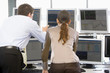 Stock Traders Viewing Monitors