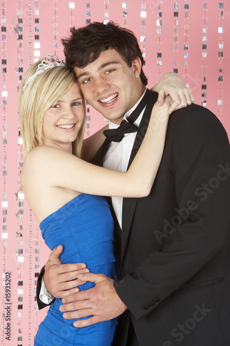 Photo: Young Couple Dressed For Party Young Couple Dressed For Party