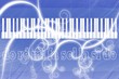 piano bleue