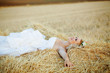 Photo: Bride in hay stack Bride in hay stack