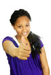 Photo: Teenage girl thumbs up Teenage girl thumbs up