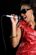 African American Girl Singing