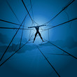 Slave man and spiders web