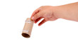 Empty roll from a toilet paper