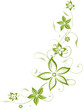 Grüne Ranke mit Blumen, floral