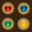 Vektor: gold buttons gold buttons