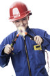 Boy using electric device