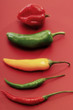 Peppers, elevated view