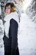 girl in winter scene