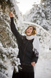 girl in winter scene