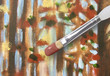 Paint Brush Painting Nature Wood Trees