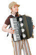 Cool musician with concertina Cool musician with concertina
