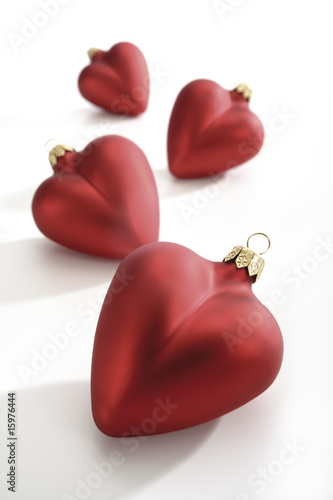 Photo: Heart-shaped christmas tree decoration Heart-shaped christmas tree decoration