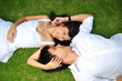 Couple In Love Spending Time At The Park Couple In Love Spending Time At The Park
