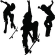 Skater silhouette vector Skater silhouette vector