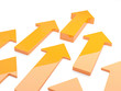 3d Orange Arrows