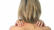 Woman with back and neck pain