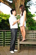 Couple In Love In The Park Couple In Love In The Park