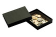 Box with coins Box with coins