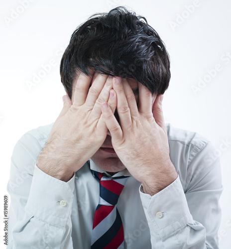 Photo : homme déprimé homme déprimé