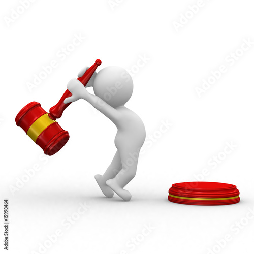 red justice hammer