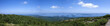 Panoramic view from Cadillac Mountain and Bar Harbor,Park Akadia