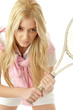 front view of young tennis player