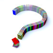 Question mark of books