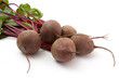 fresh beet root on a white background