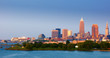 Cleveland, Ohio, twilight panorama just after sunset Cleveland, Ohio, twilight panorama just after sunset