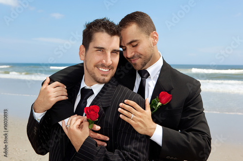 Photo: Two gay grooms Two gay grooms
