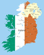 Ireland country coloured by national flag Ireland country coloured by national flag