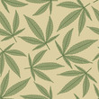 marijuana leaves in pattern