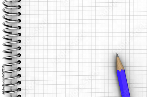 Ilustración: cuaderno y lápiz cuaderno y lápiz