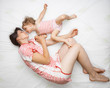 Baby with mom