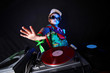 cool kid DJ in action