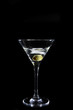 Martini with olive inside