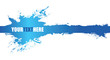 blue banner splash blue banner splash
