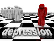 Depression - One Person Stands Alone