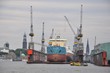 Docks im Hamburger Hafen