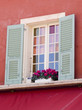 Window on bright building