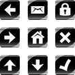 Web buttons - Arrows, Home, Email, Accept, Cancel, Security