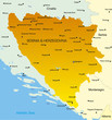 Vector map of Bosnia and Herzegovina country Vector map of Bosnia and Herzegovina country