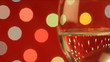 wine glass in a holiday setting