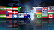 Video: Globe with World Flags Globe with World Flags