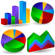business chart set